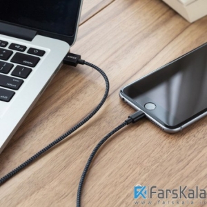 کابل لایتنینگ شارژ و انتقال داده  Anker Premium 3ft USB Cable With Lightning connector