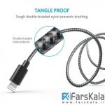 کابل لایتنینگ شارژ و انتقال داده  Anker Premium 3ft USB Cable With Lightning connector