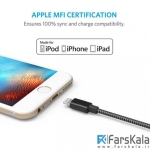 کابل لایتنینگ شارژ و انتقال داده  Anker Premium 3ft USB Cable With Lightning connector