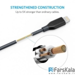 کابل لایتنینگ شارژ و انتقال داده  Anker PowerLine+ 3ft Lightning