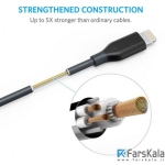 کابل لایتنینگ شارژ و انتقال داده  Anker PowerLine+ 3ft Lightning