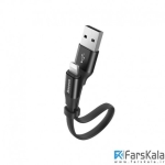 کابل شارژ و انتقال داده بیسوس  Baseus Two-In-One-Portable Cable 23cm Lightning