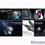 شارژر فندکی 2 پورت بیسوس  Baseus Rocket Dual-USB Car Charger