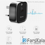 شارژر دیواری سریع بیسوس Baseus Funzi Type-C PD And USB Quick Charger