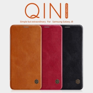 کیف چرمی نیلکین Nillkin Qin Case Samsung Galaxy J8