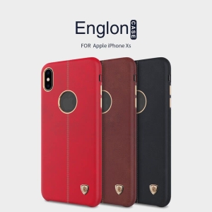 قاب چرمی نیلکین Apple iPhone XS مدل Englon