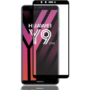 محافظ صفحه نمایش تمام چسب با پوشش کامل Glass Huawei Y9 2018