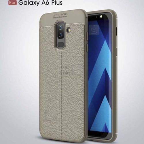 قاب ژله ای طرح چرم Auto Focus Jelly Case Samsung Galaxy A6 Plus 2018