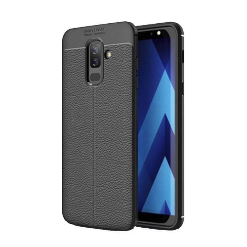 قاب ژله ای طرح چرم گوشی سامسونگ J8 مدل Auto Focus