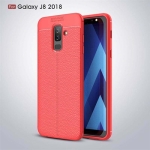 قاب ژله ای طرح چرم گوشی سامسونگ J8 مدل Auto Focus