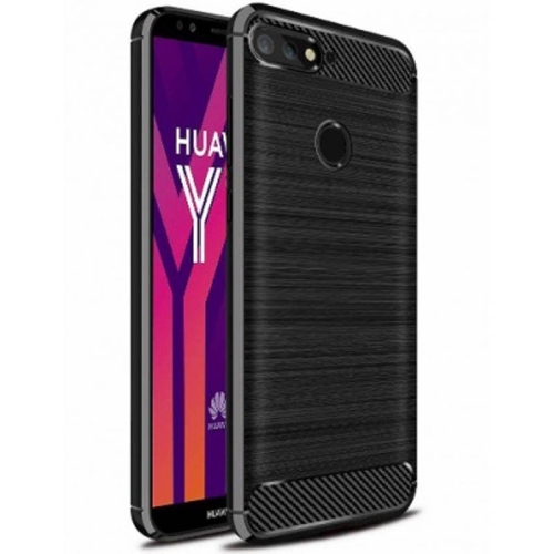 قاب محافظ ژله ای هوآوی Carbon Fibre Case Huawei Y7 Prime 2018