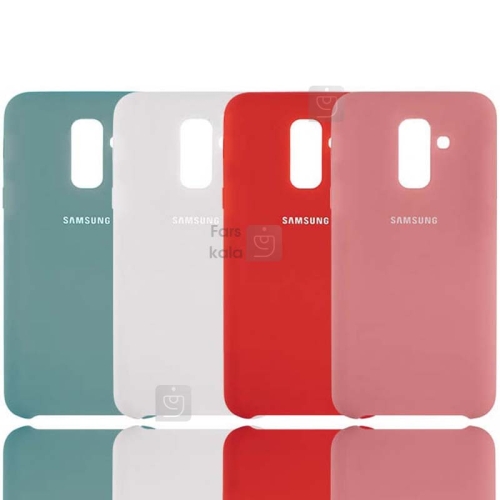 قاب محافظ رنگی سیلیکونی Silicone Cover Samsung Galaxy A6 plus 2018