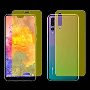 برچسب محافظ نانو تمام صفحه پشت و رو مناسب Huawei P20 Pro 2 In 1 Protector