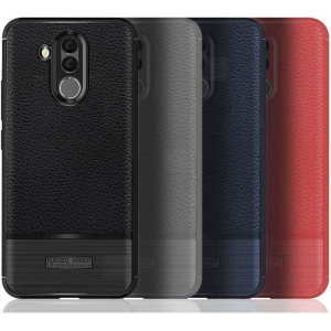 قاب ژله ای طرح چرم هواوی Becation Ruged Armor Soft Case Huawei Mate 20 Lite