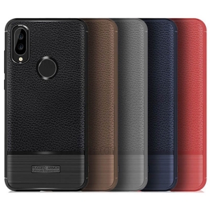 قاب ژله ای طرح چرم هواوی Becation Ruged Armor Soft Case Huawei P20 Lite/ Nova 3e