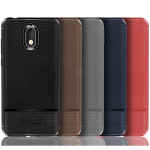 قاب ژله ای طرح چرم نوکیا Becation Ruged Armor Soft Case Nokia 3.1