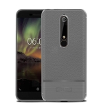 قاب ژله ای طرح چرم نوکیا Becation Ruged Armor Soft Case Nokia 6.1