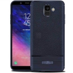 قاب ژله ای طرح چرم سامسونگ Becation Ruged Armor Soft Case Samsung Galaxy A6 2018