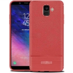 قاب ژله ای طرح چرم سامسونگ Becation Ruged Armor Soft Case Samsung Galaxy A6 2018