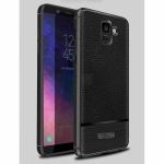 قاب ژله ای طرح چرم سامسونگ Becation Ruged Armor Soft Case Samsung Galaxy A6 2018