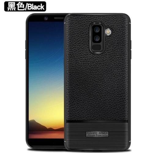 قاب ژله ای طرح چرم سامسونگ Becation Ruged Armor Soft Case Samsung Galaxy A6 Plus 2018