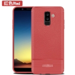 قاب ژله ای طرح چرم سامسونگ Becation Ruged Armor Soft Case Samsung Galaxy A6 Plus 2018