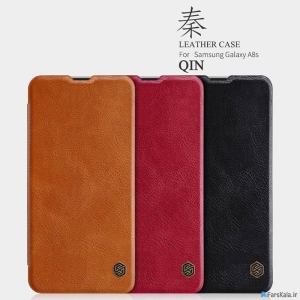 کیف چرمی نیلکین سامسونگ Nillkin Qin Leather Case Galaxy A8s