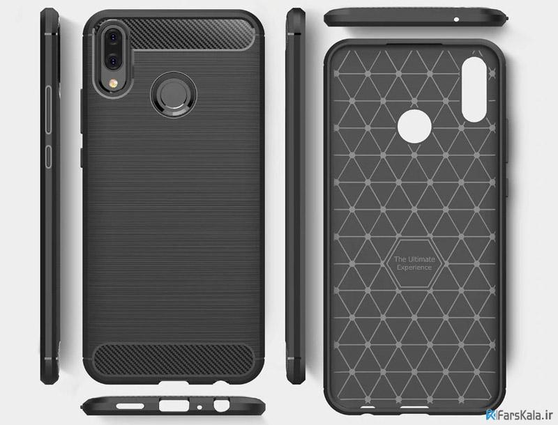 قاب محافظ ژله ای هوآوی Carbon Fibre Case Huawei Y9 2019 / Enjoy 9 Plus