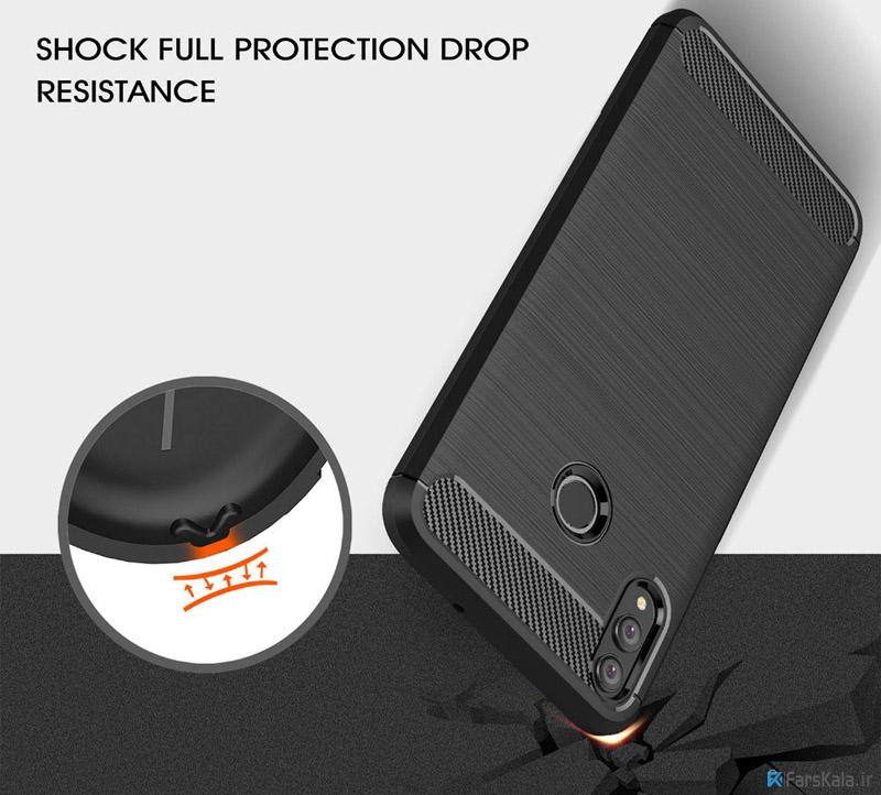 قاب محافظ ژله ای هوآوی Carbon Fibre Case Huawei Honor 8x