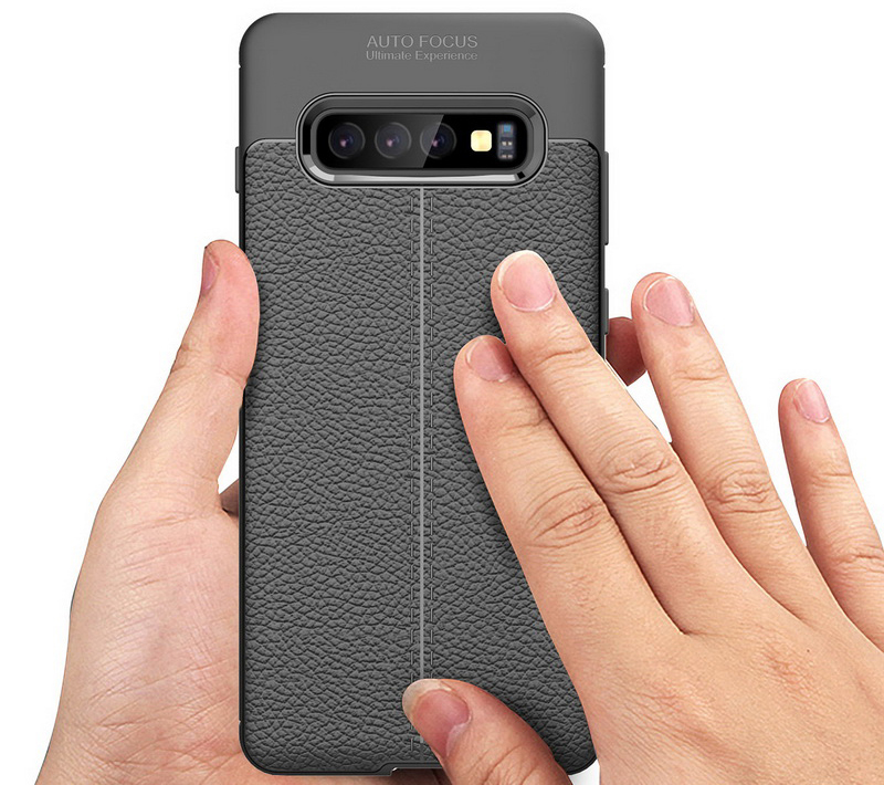 قاب ژله ای طرح چرم سامسونگ Auto Focus Jelly Case Samsung Galaxy S10 