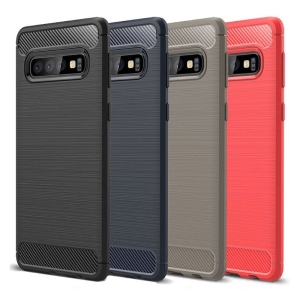 قاب محافظ ژله ای سامسونگ Carbon Fibre Case Samsung Galaxy S10