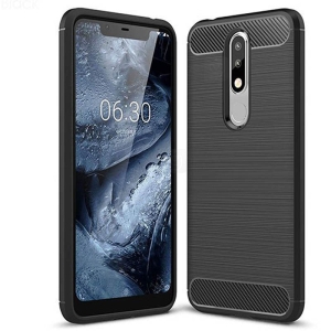قاب محافظ ژله ای نوکیا Carbon Fibre Case Nokia 5.1 Plus / X5