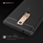 قاب محافظ ژله ای نوکیا Carbon Fibre Case Nokia 5.1 Plus / X5