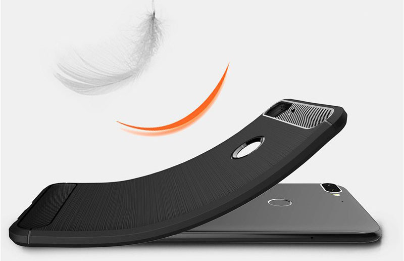 قاب محافظ ژله ای اچ تی سی Carbon Fibre Case HTC Desire 12 Plus