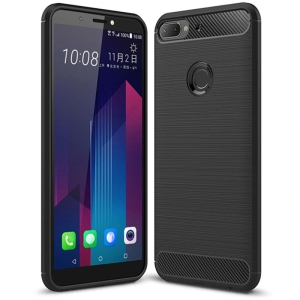 قاب محافظ ژله ای اچ تی سی Carbon Fibre Case HTC Desire 12 Plus