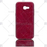 قاب محافظ چرمی سامسونگ Huanmin Leather protective frame Samsung Galaxy A5 2017
