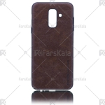 قاب محافظ چرمی سامسونگ Leather protective frame Samsung Galaxy A6 plus 2018
