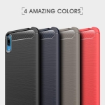 قاب محافظ ژله ای هوآوی Carbon Fibre Case Huawei Enjoy 9