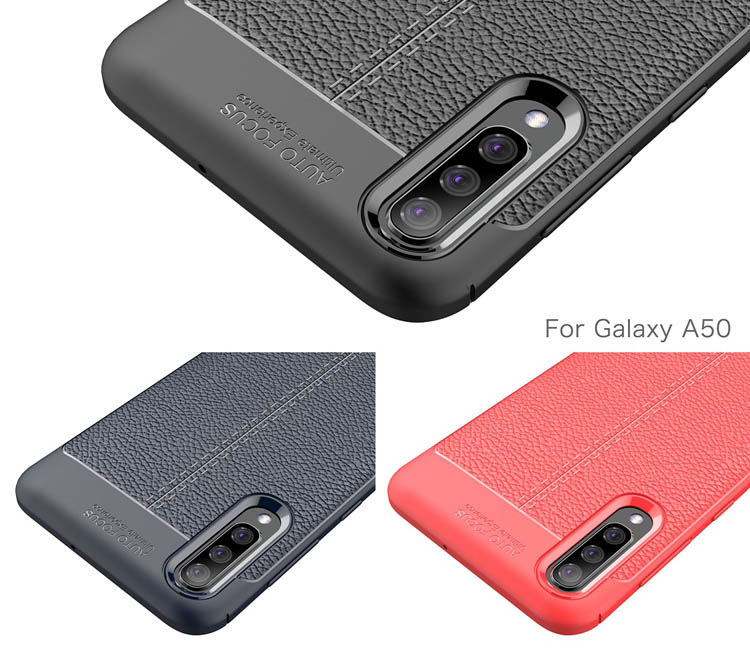 قاب ژله ای طرح چرم سامسونگ Auto Focus Jelly Case Samsung Galaxy A50