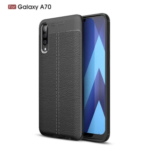 قاب ژله ای طرح چرم سامسونگ Samsung Galaxy A70 مدل Auto Focus