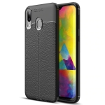 قاب ژله ای طرح چرم سامسونگ Auto Focus Jelly Case Samsung Galaxy M20