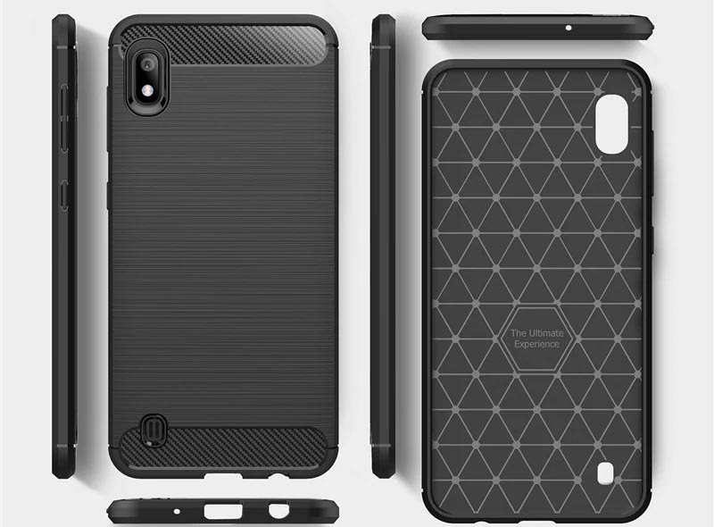قاب محافظ ژله ای سامسونگ Carbon Fiber Cover For Samsung Galaxy A10 