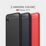 قاب محافظ ژله ای سامسونگ Carbon Fiber Cover For Samsung Galaxy A10