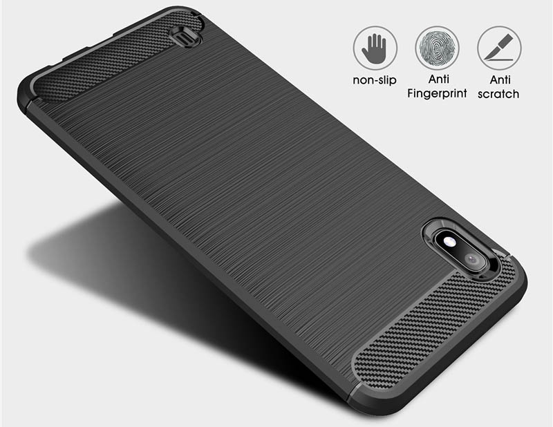 قاب محافظ ژله ای سامسونگ Carbon Fiber Cover For Samsung Galaxy A10
