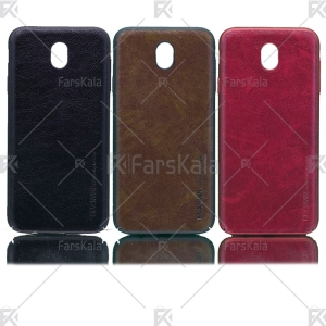 قاب محافظ چرمی سامسونگ Huanmin Leather protective frame Samsung Galaxy J7 Pro/J7 2017