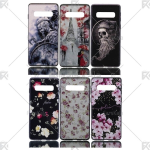قاب محافظ طرح دار سامسونگ Patterned protective frame Samsung Galaxy S10