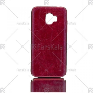 قاب محافظ چرمی سامسونگ Huanmin Leather protective frame Samsung Galaxy J2 Pro 2018