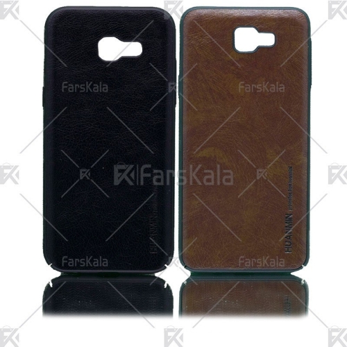 قاب محافظ چرمی سامسونگ Huanmin Leather protective frame Samsung Galaxy J5 Prime