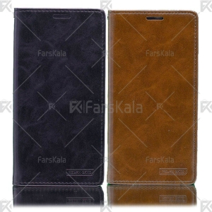 کیف محافظ چرمی سامسونگ Molan Cano leather Cover Samsung Galaxy M10