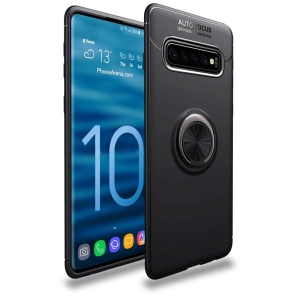 قاب ژله ای طرح چرم انگشتی سامسونگ Becation A.F Magnetic Ring Case For Samsung Galaxy S10